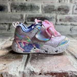 Sketchers Girls Light Up Shoes with Unicorn & Bow